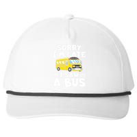 School Bus Sorry I'm late I saw a Bus Snapback Five-Panel Rope Hat