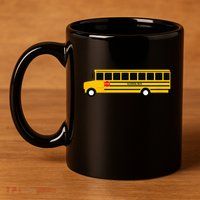 School Bus 11oz C Handle Ceramic Mug