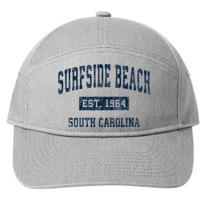 Surfside Beach South Carolina Sc Vintage Sports 7-Panel Snapback Hat