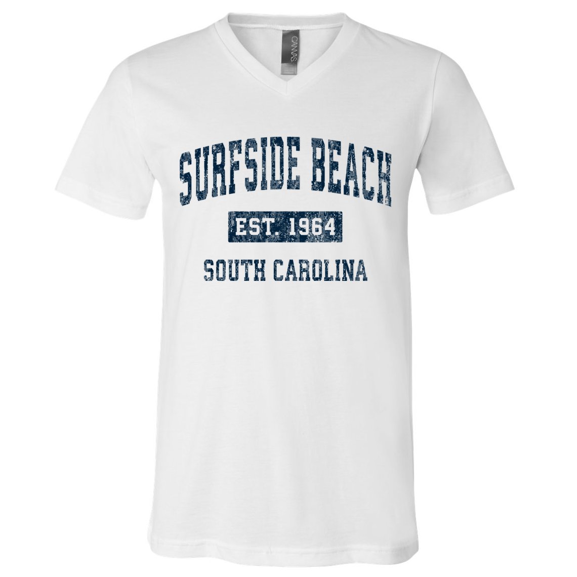Surfside Beach South Carolina Sc Vintage Sports V-Neck T-Shirt