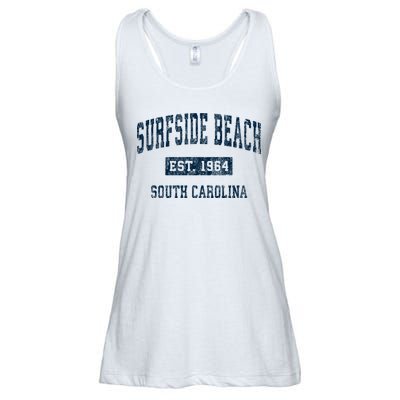 Surfside Beach South Carolina Sc Vintage Sports Ladies Essential Flowy Tank