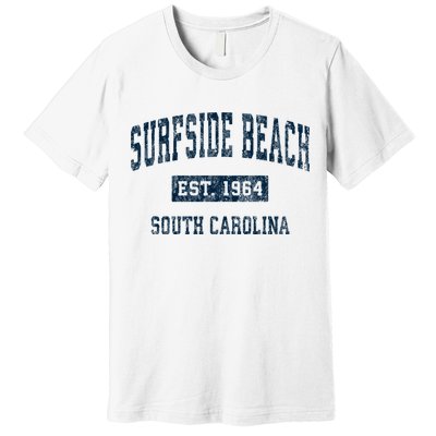Surfside Beach South Carolina Sc Vintage Sports Premium T-Shirt