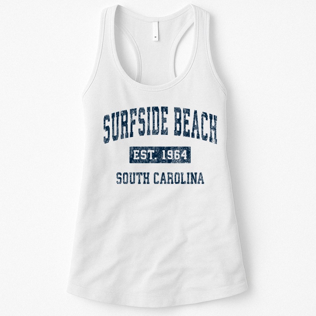 Surfside Beach South Carolina Sc Vintage Sports Womens Tank Top