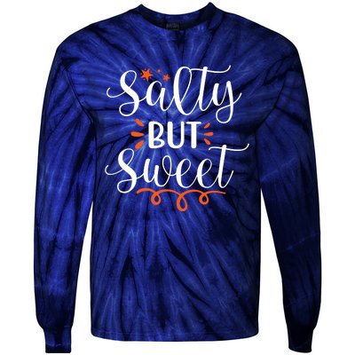 Salty But Sweet Summer Beach Tie-Dye Long Sleeve Shirt