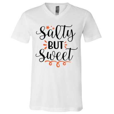 Salty But Sweet Summer Beach V-Neck T-Shirt