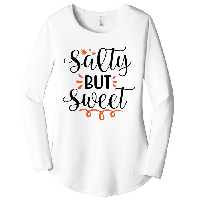 Salty But Sweet Summer Beach Women's Perfect Tri Tunic Long Sleeve Shirt