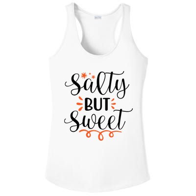 Salty But Sweet Summer Beach Ladies PosiCharge Competitor Racerback Tank