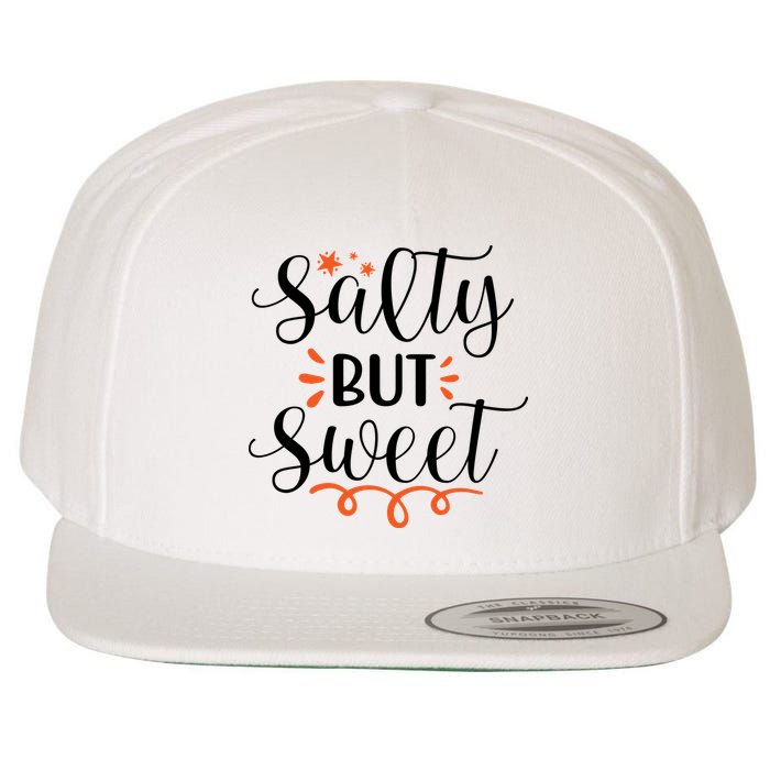 Salty But Sweet Summer Beach Wool Snapback Cap