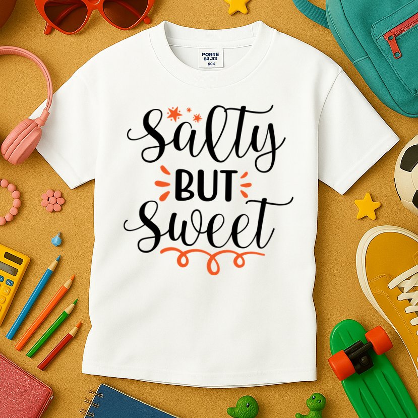 Salty But Sweet Summer Beach Kids T-Shirt