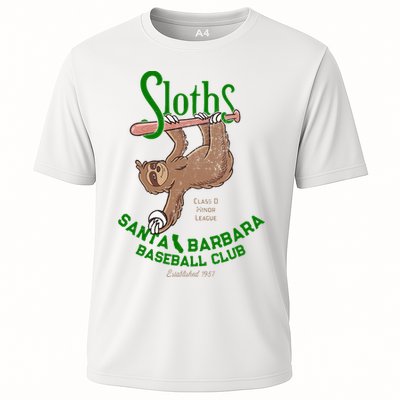 Santa Barbara Sloths Minor League Retro Baseball Team Cooling Performance Crew T-Shirt