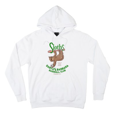 Santa Barbara Sloths Minor League Retro Baseball Team Hoodie