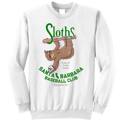 Santa Barbara Sloths Minor League Retro Baseball Team Sweatshirt