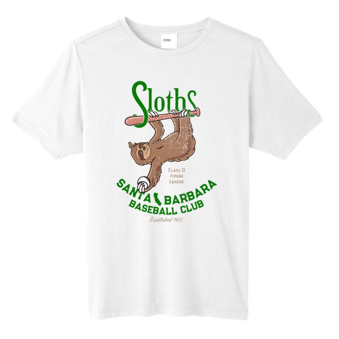 Santa Barbara Sloths Minor League Retro Baseball Team Tall Fusion ChromaSoft Performance T-Shirt