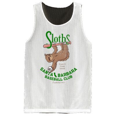 Santa Barbara Sloths Minor League Retro Baseball Team Mesh Reversible Basketball Jersey Tank