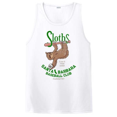 Santa Barbara Sloths Minor League Retro Baseball Team PosiCharge Competitor Tank