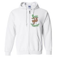 Santa Barbara Sloths Minor League Retro Baseball Team Full Zip Hoodie