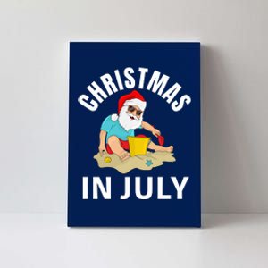 Santa Beach Summer Christmas In July Summer Canvas