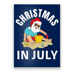 Santa Beach Summer Christmas In July Summer Poster