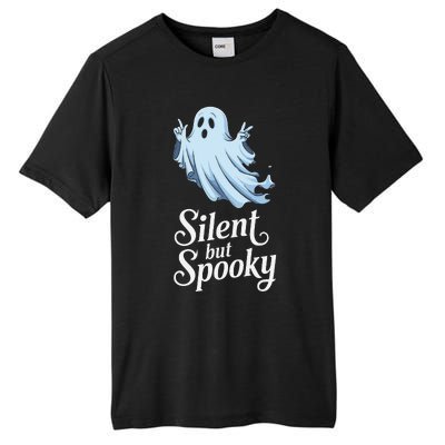 Silent But Spooky Humor For Ghost Lovers Halloween Fun Tall Fusion ChromaSoft Performance T-Shirt