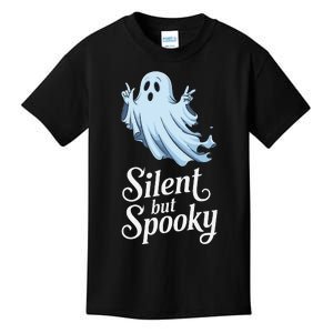 Silent But Spooky Humor For Ghost Lovers Halloween Fun Kids T-Shirt