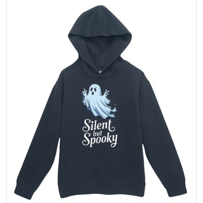 Silent But Spooky Humor For Ghost Lovers Halloween Fun Urban Pullover Hoodie