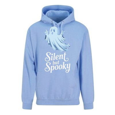 Silent But Spooky Humor For Ghost Lovers Halloween Fun Unisex Surf Hoodie