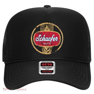 Schaefers Beer High Crown Mesh Back Trucker Hat