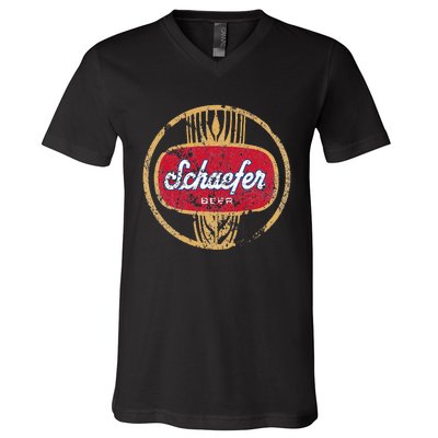 Schaefers Beer V-Neck T-Shirt