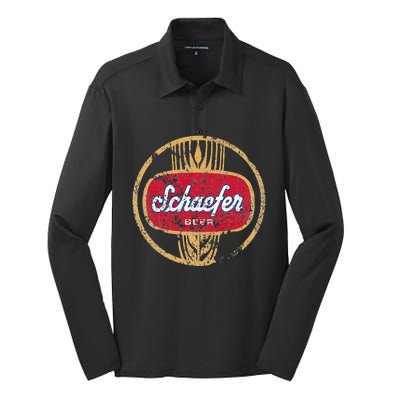 Schaefers Beer Silk Touch Performance Long Sleeve Polo