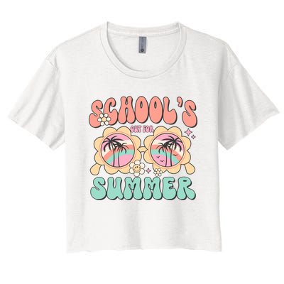 Summer Break Schools Out For Summer Women's Crop Top Tee