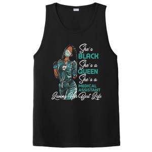 She's Black She's A Queen She's Medical Assistant MA TShirt PosiCharge Competitor Tank