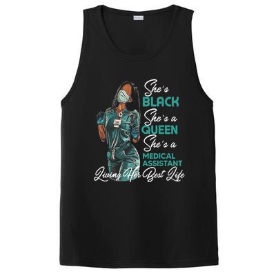 She's Black She's A Queen She's Medical Assistant MA TShirt PosiCharge Competitor Tank