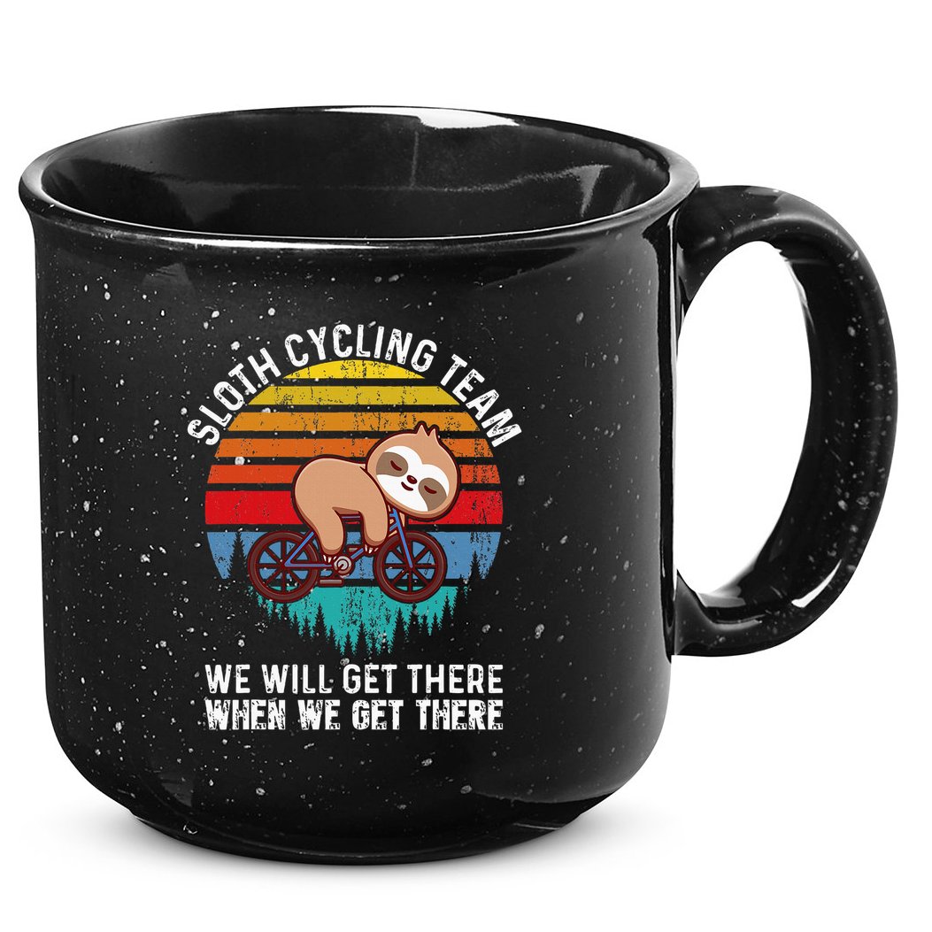 Sloth Bike Sloth Bike Riding Cycling Team 15oz Campfire Ceramic Mug