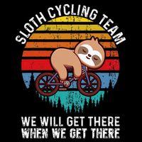 Sloth Bike Sloth Bike Riding Cycling Team 16 in Basic Backpack