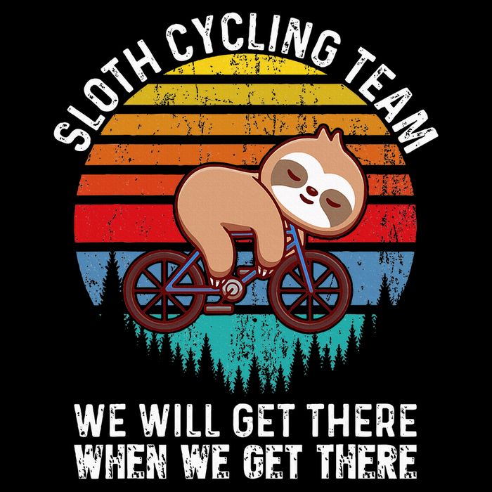 Sloth Bike Sloth Bike Riding Cycling Team 16 in Basic Backpack