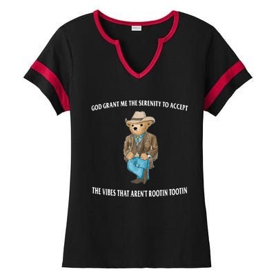 Serenity Bear Ladies Halftime Notch Neck Tee