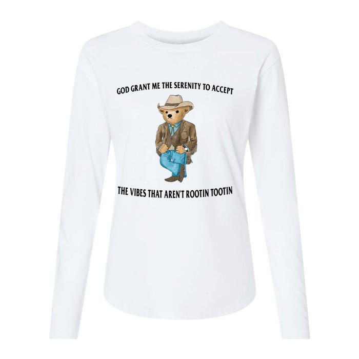 Serenity Bear Womens Cotton Relaxed Long Sleeve T-Shirt