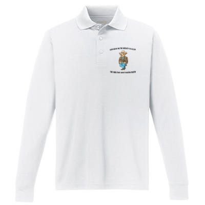 Serenity Bear Performance Long Sleeve Polo