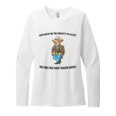 Serenity Bear Womens CVC Long Sleeve Shirt