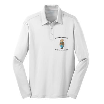 Serenity Bear Silk Touch Performance Long Sleeve Polo