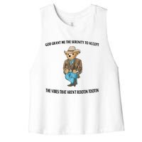 Serenity Bear Women's Racerback Cropped Tank