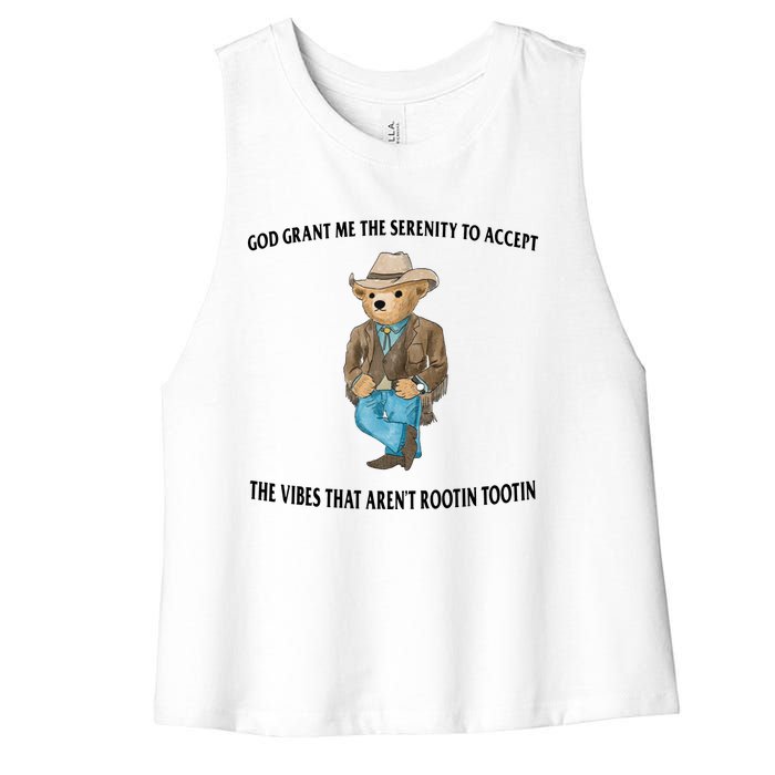 Serenity Bear Women's Racerback Cropped Tank