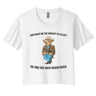 Serenity Bear Women's Crop Top Tee