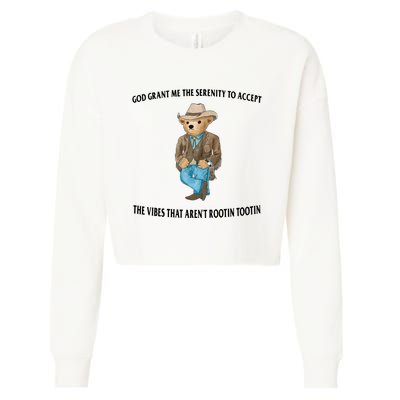 Serenity Bear Cropped Pullover Crew