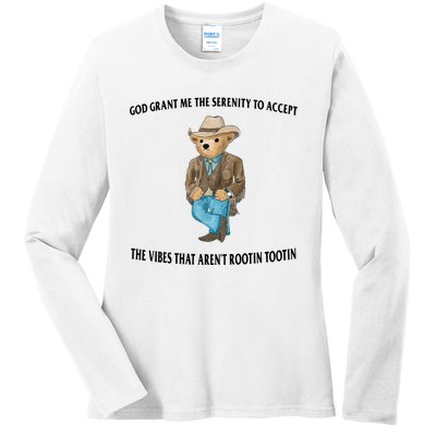 Serenity Bear Ladies Long Sleeve Shirt