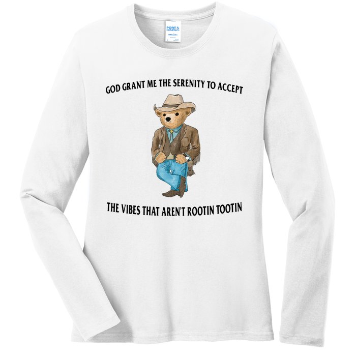 Serenity Bear Ladies Long Sleeve Shirt