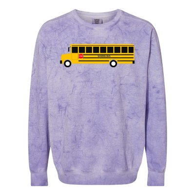 School Bus Colorblast Crewneck Sweatshirt