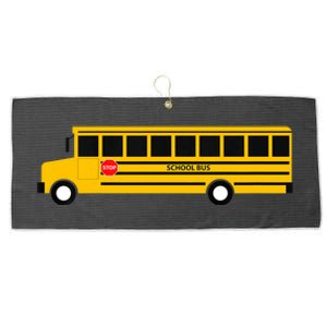 School Bus Large Microfiber Waffle Golf Towel