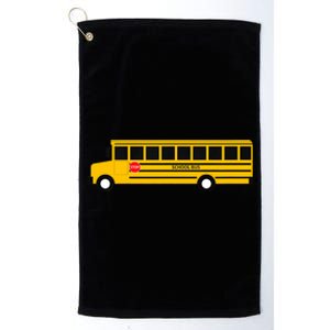 School Bus Platinum Collection Golf Towel