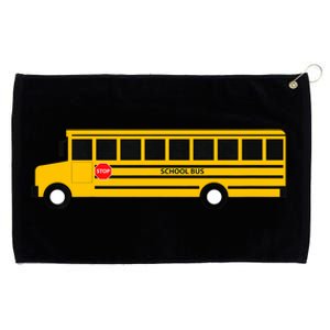 School Bus Grommeted Golf Towel